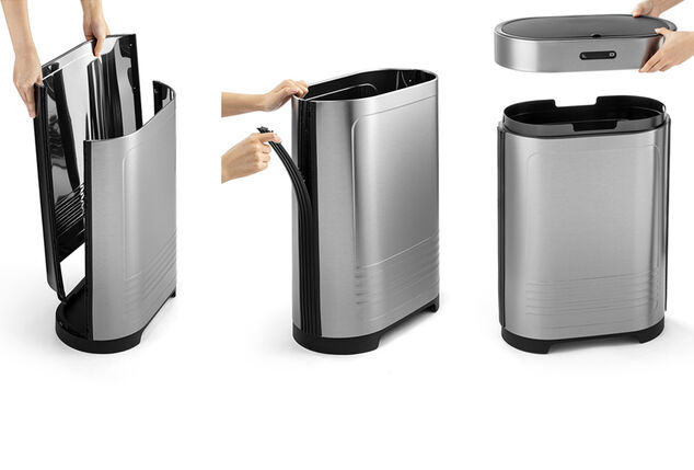 Prullenbak van 52L met sensor
