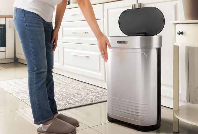 Prullenbak van 52L met sensor