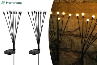 Set mit 2 solarbetriebenen Firefly Gartenlampen