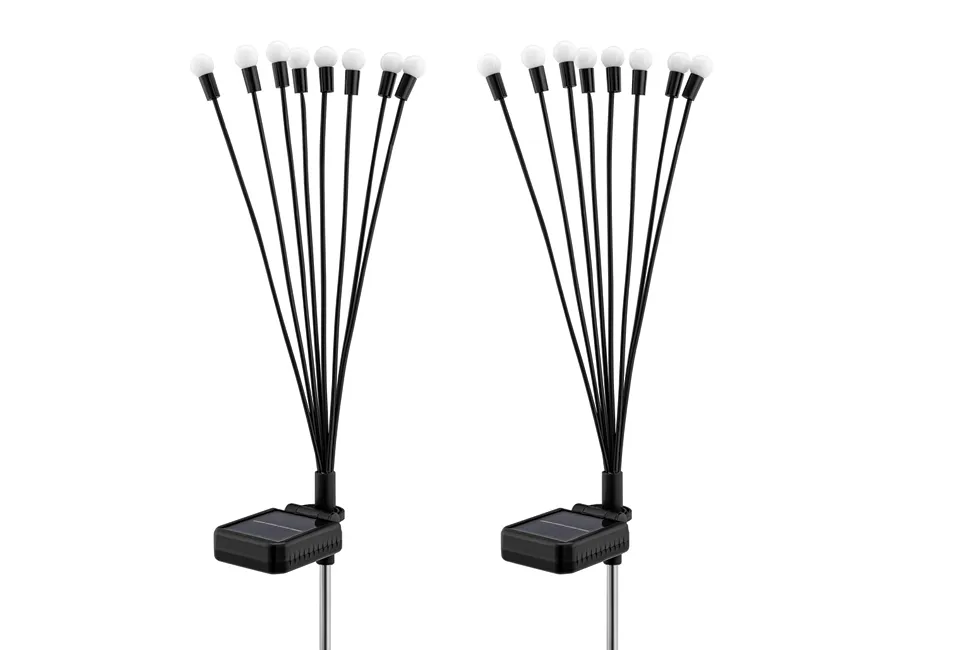 Set di 2 lampade da giardino Firefly a energia solare