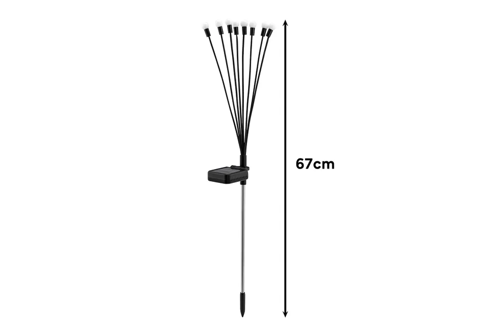 Set di 2 lampade da giardino Firefly a energia solare