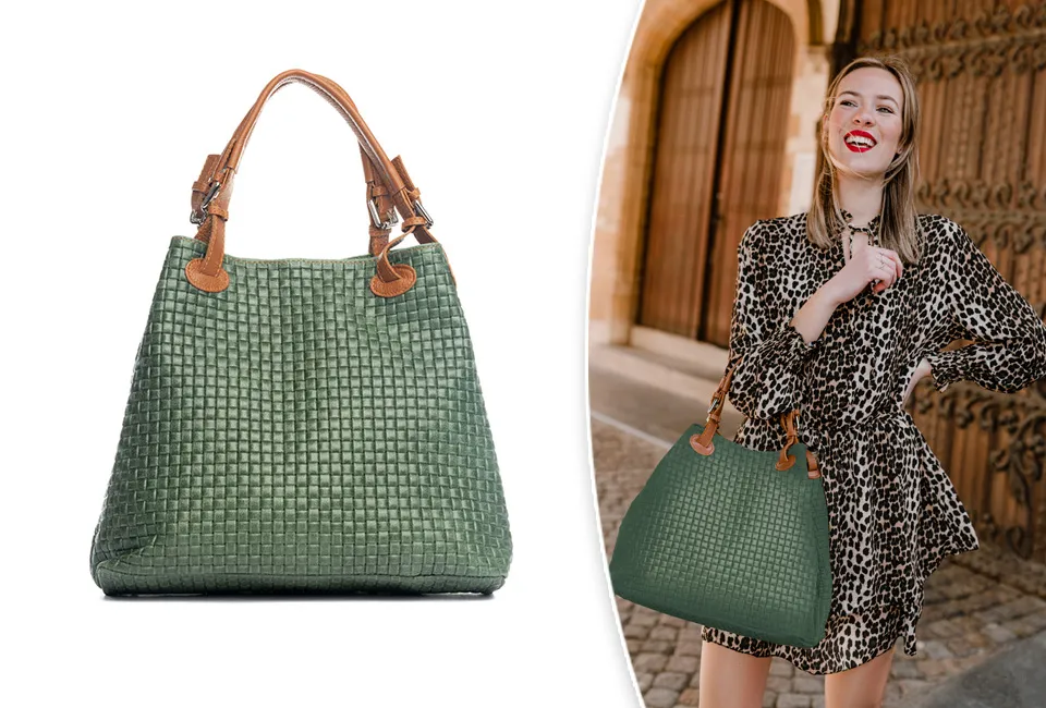 Sac &agrave; main en cuir &eacute;l&eacute;gant