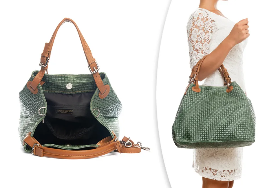 Sac &agrave; main en cuir &eacute;l&eacute;gant