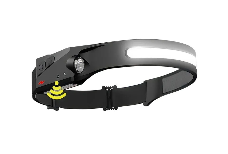 Rechargeable bright 2-in-1 headlamp with motion sensor