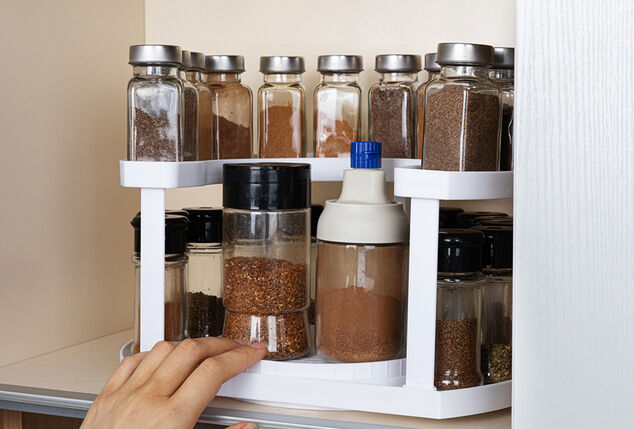 Spice rack for a tidy kitchen