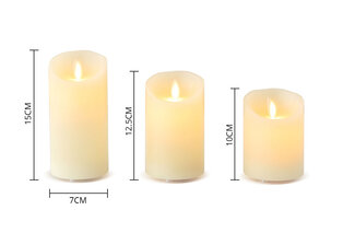 Set of 3 rechargeable candles — 3