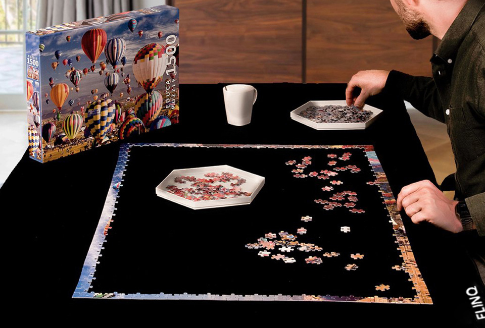 Tapis puzzle enroulable