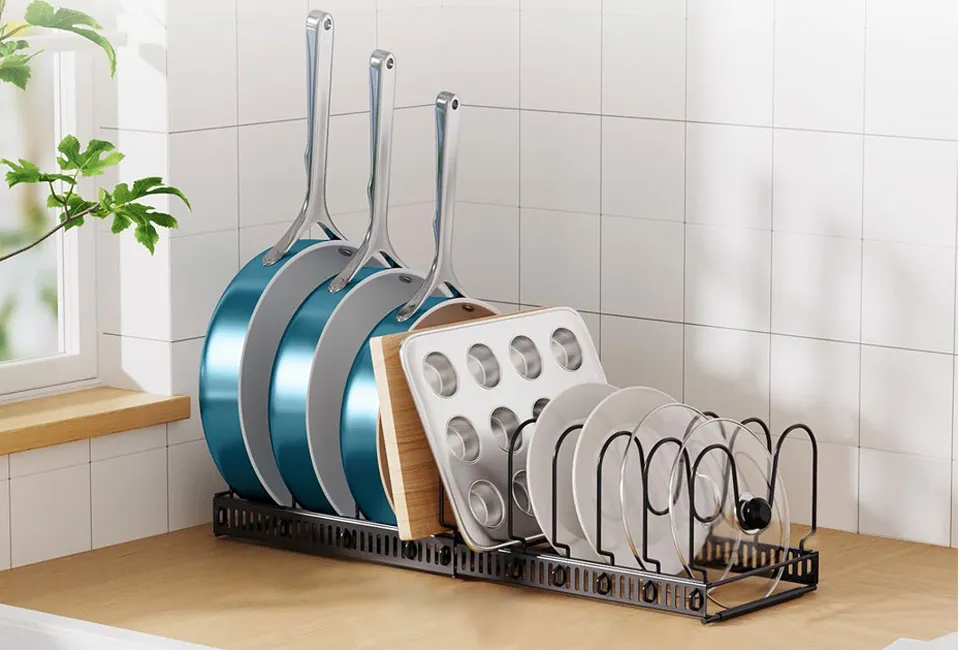 Telescopische organiser voor potten &amp; pannen XL