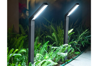 Set van 2 aluminium tuinlampen op zonne-energie — 5