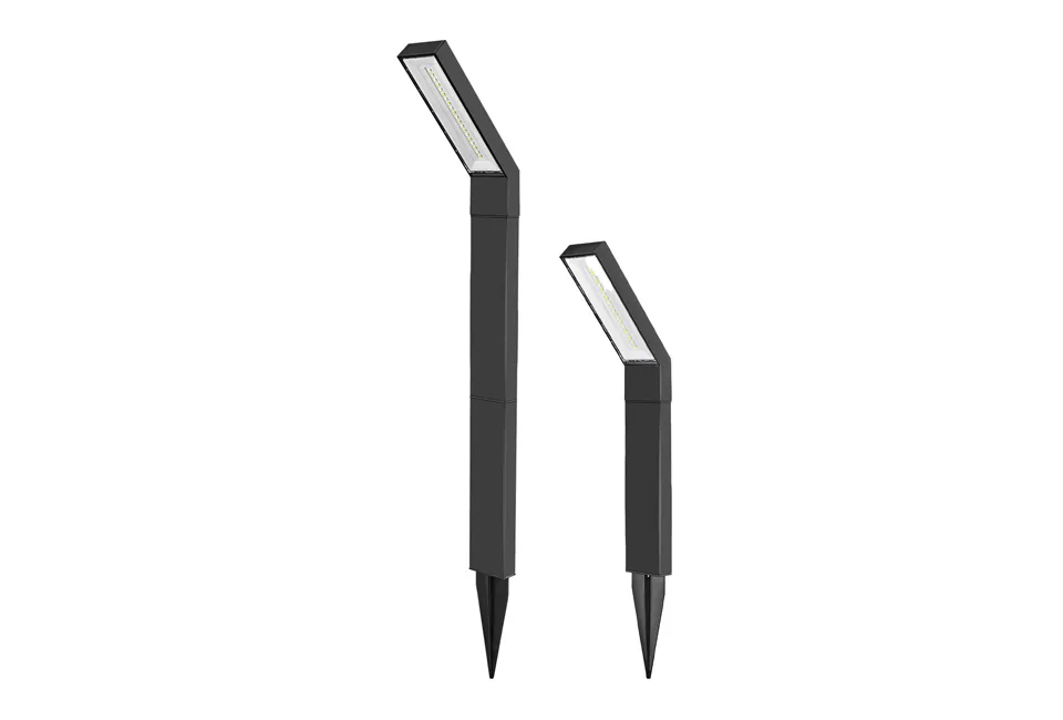 Zestaw 2 lamp ogrodowych zasilanych energią słoneczną