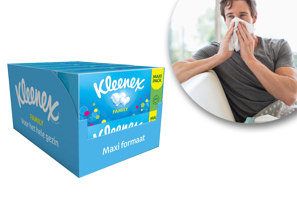 Lot de 10 bo&icirc;tes de mouchoirs en papier Kleenex