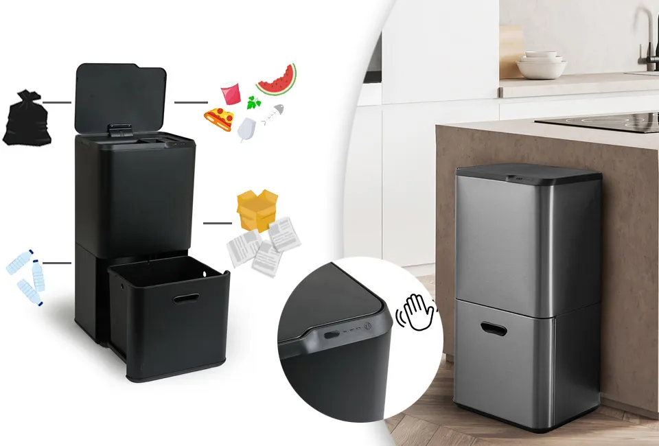 Prullenbak met sensor 63 L