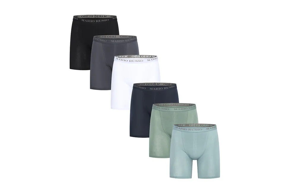 Set von 6 extra langen Premium Boxershorts
