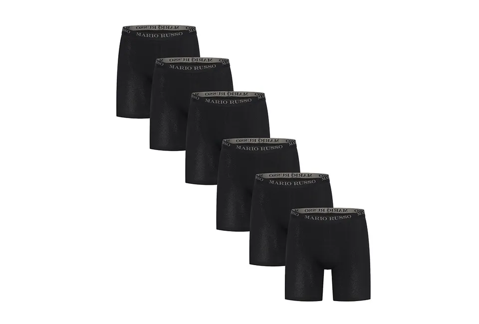 Set von 6 extra langen Premium Boxershorts