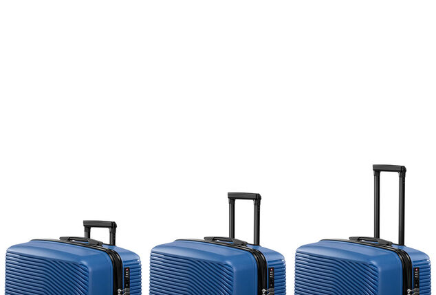 Set of 3 sturdy and lightweight travel cases with integrated TSA lock