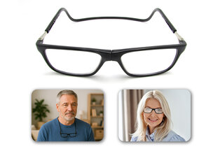 Reading glasses with magnetic closure — 3