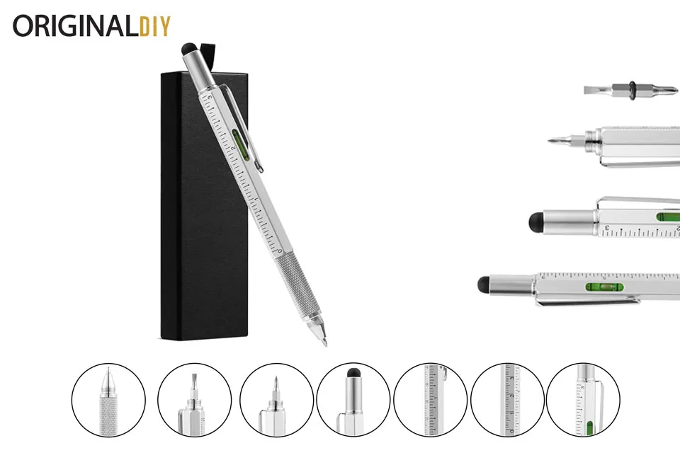 Multifunktionaler 6-in-1 Stift: 1+1 gratis