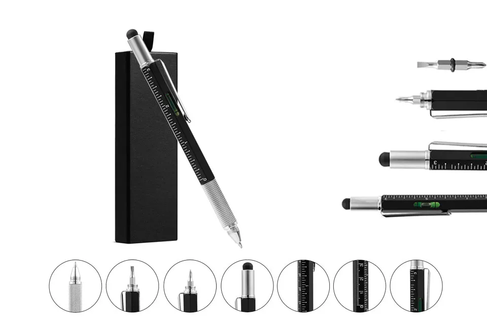 Multifunktionaler 6-in-1 Stift: 1+1 gratis