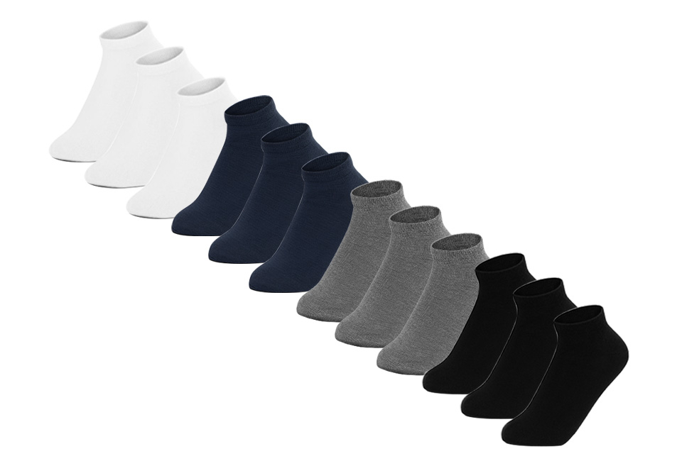 12 pairs of trainer socks