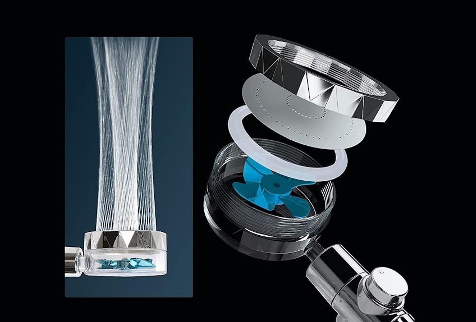 Water-saving shower head