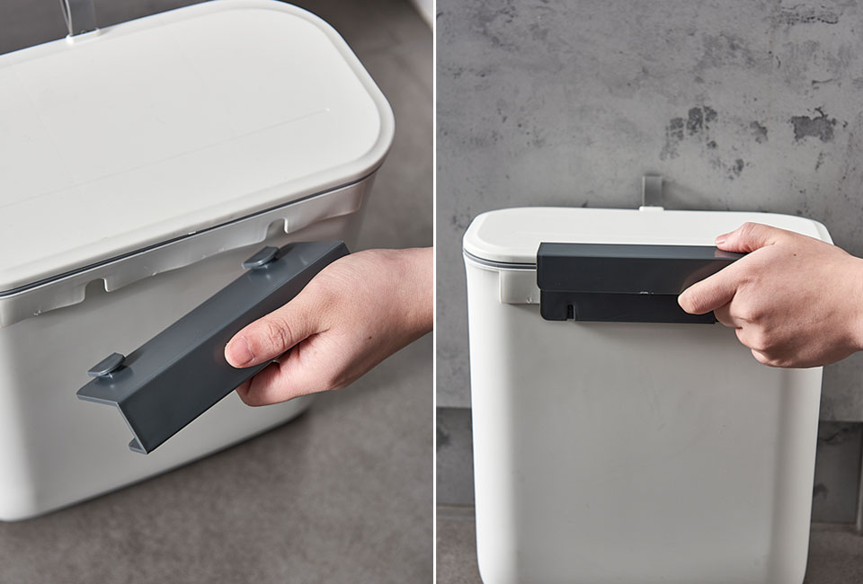 Poubelle de cuisine pratique de 7,7 litres