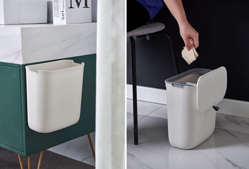 Poubelle de cuisine pratique de 7,7 litres