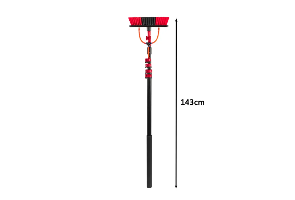 Brosse de nettoyage &agrave; manche t&eacute;lescopique
