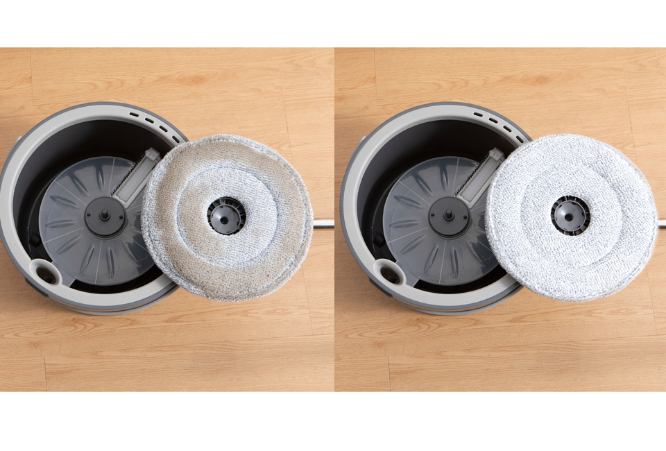 Syst&egrave;me de nettoyage spin mop