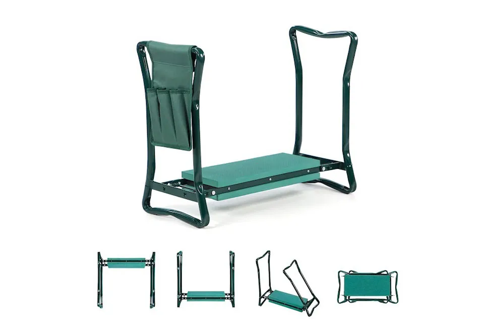 Folding garden stool 