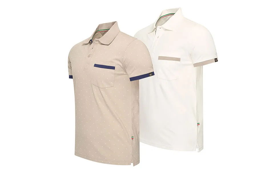 Polos de algod&oacute;n para hombre 1 + 1 GRATIS