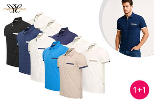 Polos en coton pour hommes 1 + 1 GRATUIT