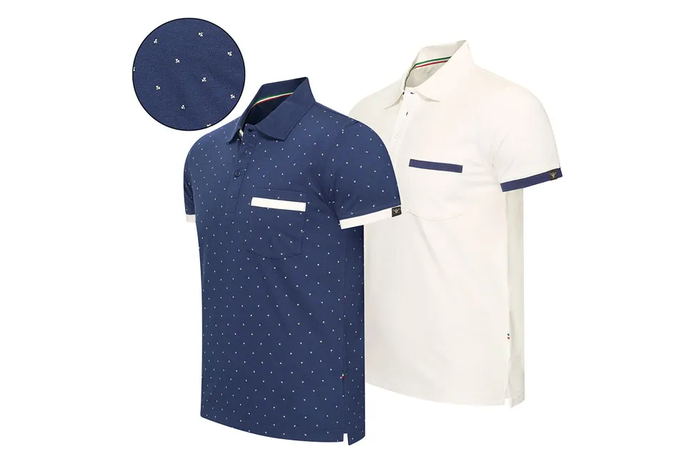 Men&#039;s cotton polo shirts BOGOF