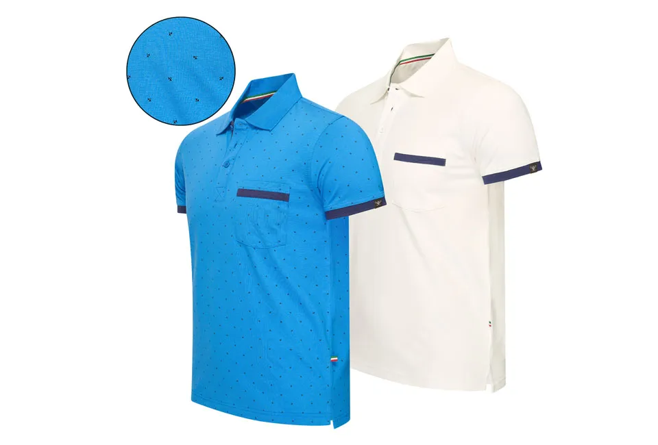 Men&#039;s cotton polo shirts BOGOF