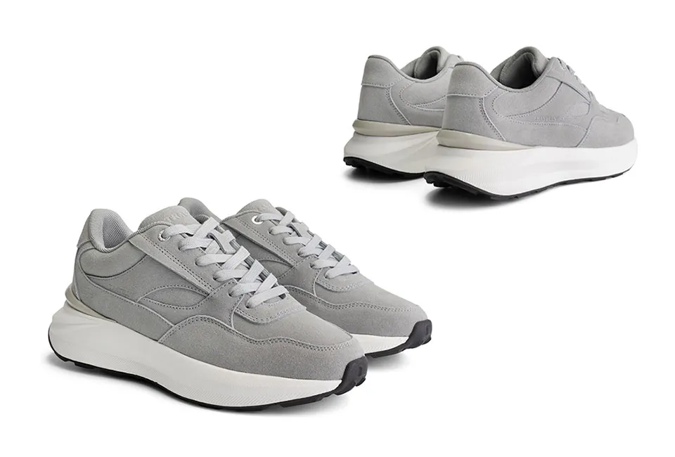 Modische Damen-Ledersneakers mit sportlicher Sohle