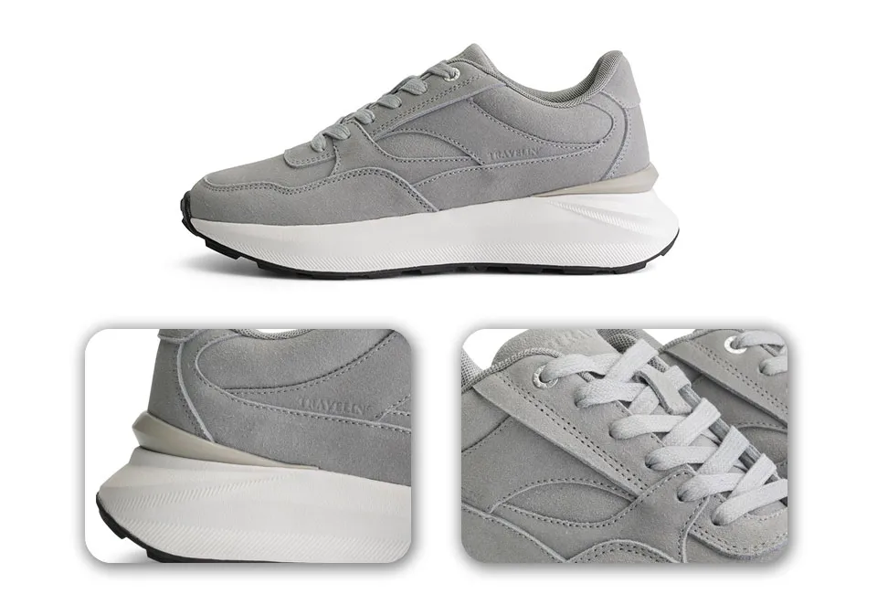 Modische Damen-Ledersneakers mit sportlicher Sohle