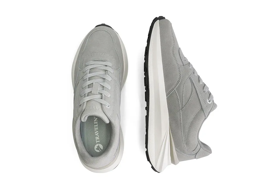Modische Damen-Ledersneakers mit sportlicher Sohle
