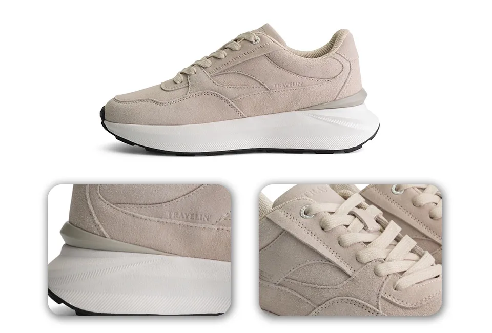 Modische Damen-Ledersneakers mit sportlicher Sohle