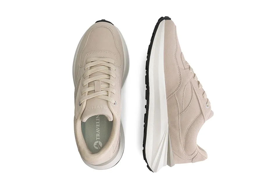 Modische Damen-Ledersneakers mit sportlicher Sohle