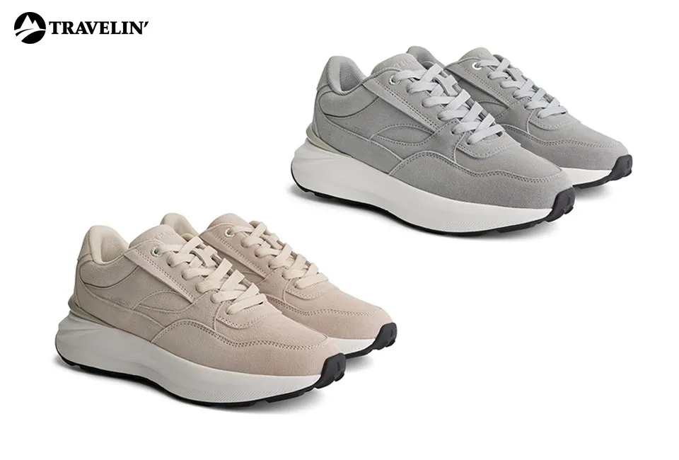 Modische Damen-Ledersneakers mit sportlicher Sohle