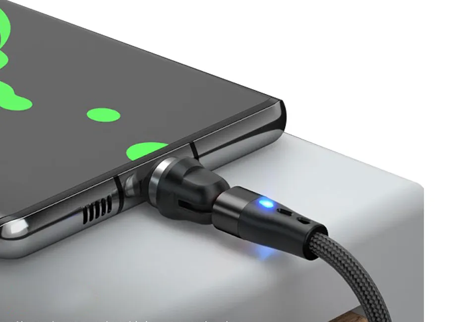 lUniverselles magnetisches Dreh-Ladekabel