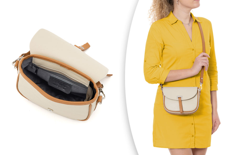 Sac &agrave; main en cuir italien