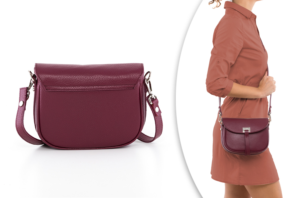 Sac &agrave; main en cuir italien