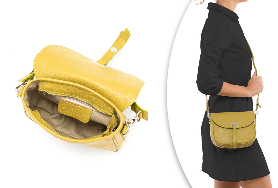 Sac &agrave; main en cuir italien