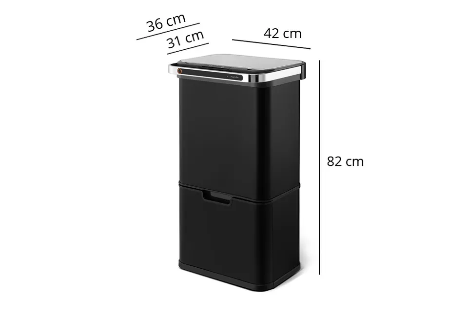 Cubo de basura de 60L con sensor y esterilizaci&oacute;n con ozono
