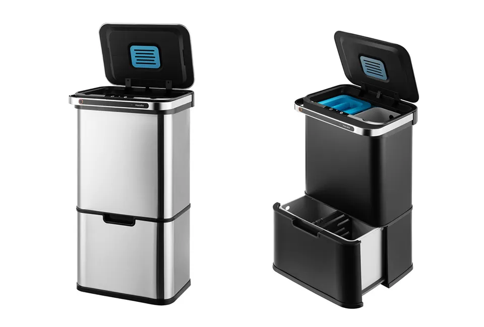 Cubo de basura de 60L con sensor y esterilizaci&oacute;n con ozono
