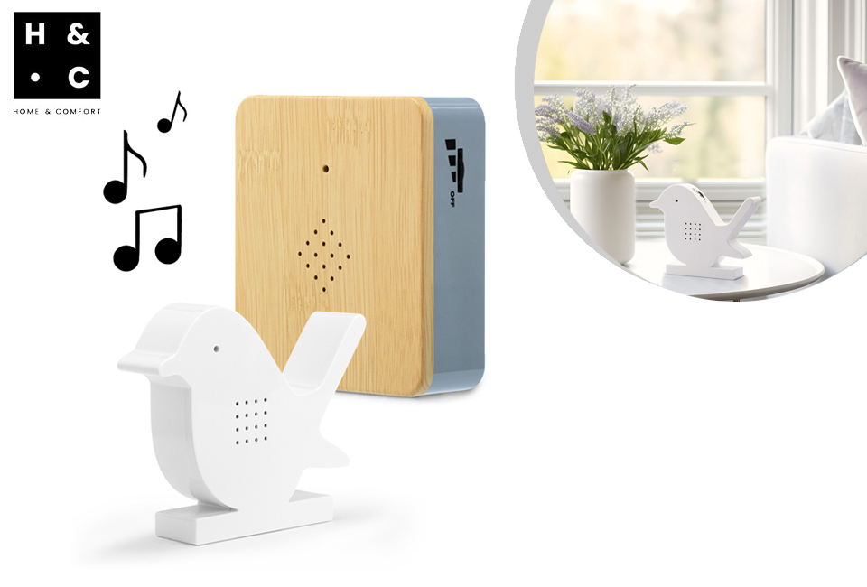 Bird sound box with motion sensor