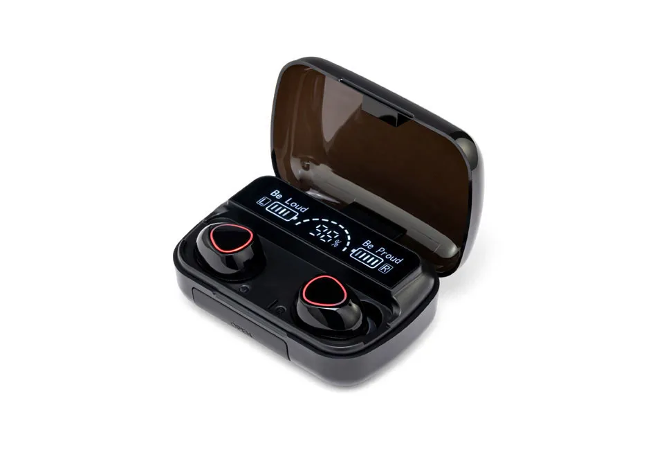 Oreillettes Bluetooth avec bo&icirc;tier de charge 2 en 1