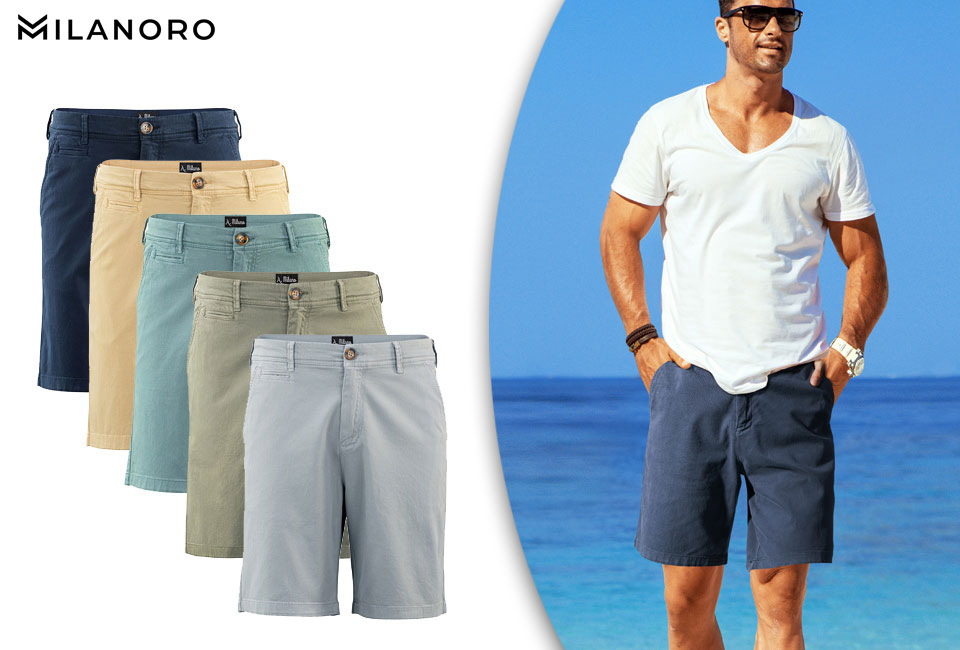 Stijlvolle Milanoro herenshort