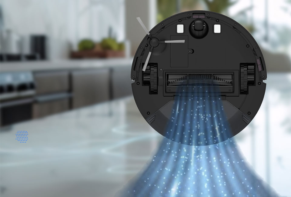 Aspirateur robot avec station de charge