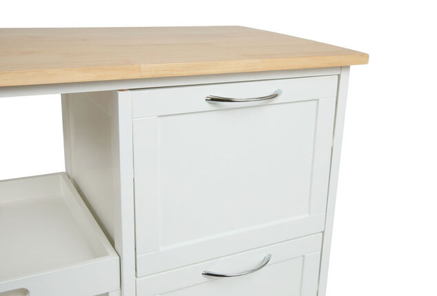 Kitchen trolley for extra work and storage space